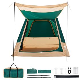 4P Inflatable Cabin Tent — Air-Frame, Pine & Cream