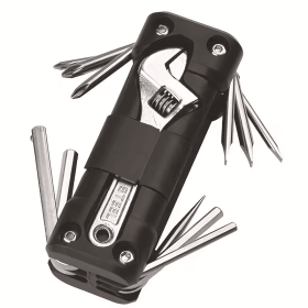 Portable 22-in-1 Bike Multitool, ABS Housing Stainless Steel Motorcycle Repair Kit, Compact Bicycle Maintenance Tool with Hex Keys, Screwdrivers